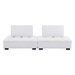 Saunter Tufted Fabric Fabric 2-Piece Loveseat - White - MOD9417