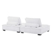 Saunter Tufted Fabric Fabric 2-Piece Loveseat - White - MOD9417