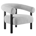 Sable Upholstered Fabric Armchair - Light Gray Black - MOD9602