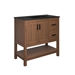 Ashlyn 36” Wood Bathroom Vanity - Walnut Black - MOD9743