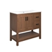 Ashlyn 36” Wood Bathroom Vanity - Walnut White - MOD9745