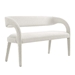 Pinnacle Boucle Fabric Accent Bench - Ivory - MOD9930