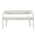 Pinnacle Boucle Fabric Accent Bench - Ivory - MOD9930