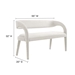 Pinnacle Boucle Fabric Accent Bench - Ivory - MOD9930