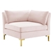 Ardent 5-Piece Performance Velvet Sectional Sofa - Pink Style A - MOD1090