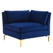 Ardent 5-Piece Performance Velvet Sectional Sofa - Navy Style B - MOD1092