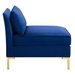 Ardent 5-Piece Performance Velvet Sectional Sofa - Navy Style B - MOD1092