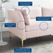 Ardent 5-Piece Performance Velvet Sectional Sofa - Pink Style B - MOD1093