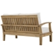 Marina Outdoor Patio Teak Loveseat - Natural White - MOD1183