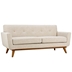 Engage Upholstered Fabric Loveseat - Beige