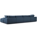 Commix Down Filled Overstuffed 5 Piece Sectional Sofa Set A - Azure - MOD1592