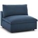 Commix Down Filled Overstuffed 5 Piece Sectional Sofa Set B - Azure - MOD1641