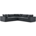 Commix Down Filled Overstuffed 5 Piece Sectional Sofa Set B - Gray - MOD1649