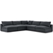 Commix Down Filled Overstuffed 5 Piece Sectional Sofa Set C - Gray - MOD1652