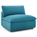 Commix Down Filled Overstuffed 5 Piece Sectional Sofa Set A - Teal - MOD1653