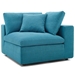 Commix Down Filled Overstuffed 5 Piece Sectional Sofa Set A - Teal - MOD1653