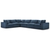 Commix Down Filled Overstuffed 6 Piece Sectional Sofa Set A - Azure