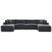 Commix Down Filled Overstuffed 6 Piece Sectional Sofa Set B - Gray - MOD1750