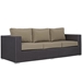 Convene Outdoor Patio Sofa - Espresso Mocha - MOD1971