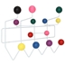 Gumball Coat Rack - Multicolored