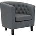 Prospect Upholstered Fabric Armchair - Gray