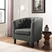 Prospect Upholstered Fabric Armchair - Gray - MOD3391