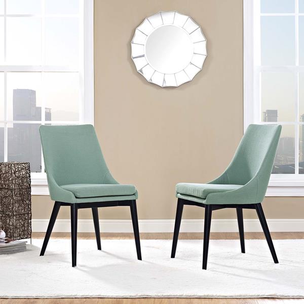 Viscount Upholstered Fabric Dining Chairs - Set of 2