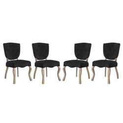 Array Dining Side Chair Set of 4 - Black 