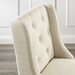 Baronet Tufted Button Upholstered Fabric Bar Stool - Beige - MOD5674