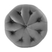 Amour Tufted Button Round Performance Velvet Ottoman - Gray - MOD5752