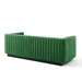 Conjure Channel Tufted Velvet Sofa - Emerald - MOD6015