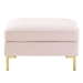 Ardent Performance Velvet Ottoman - Pink - MOD6286