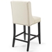 Baron Counter Stool Upholstered Fabric Set of 2 - Beige - MOD6350