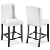 Baron Counter Stool Faux Leather Set of 2 - White