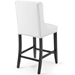 Baron Counter Stool Faux Leather Set of 2 - White - MOD6354