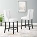 Baron Counter Stool Faux Leather Set of 2 - White - MOD6354