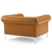 Idyll Tufted Upholstered Leather 3 Piece Set - Tan - MOD6868