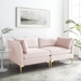 Ardent Performance Velvet Loveseat - Pink - MOD6927