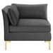 Ardent Performance Velvet Sofa - Gray - MOD6928