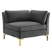 Ardent Performance Velvet Sofa - Gray - MOD6928