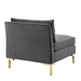 Ardent Performance Velvet Sofa - Gray - MOD6928