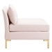 Ardent Performance Velvet Sofa - Pink - MOD6930