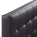 Lily Twin Upholstered Vinyl Headboard - Brown - MOD7417