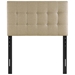 Emily Twin Upholstered Fabric Headboard - Beige - MOD7455