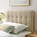 Emily Twin Upholstered Fabric Headboard - Beige - MOD7455