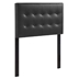 Emily Twin Upholstered Vinyl Headboard - Black