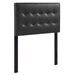 Emily Twin Upholstered Vinyl Headboard - Black - MOD7459