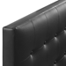 Emily Twin Upholstered Vinyl Headboard - Black - MOD7459