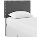 Phoebe Twin Upholstered Fabric Headboard - Gray - MOD7619