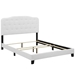 Amelia Twin Upholstered Fabric Bed - White - MOD7886